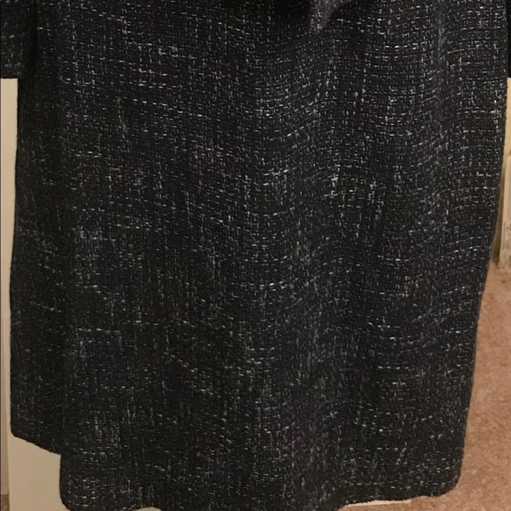 Casual Corner navy tweed skirt  mixed with light blue